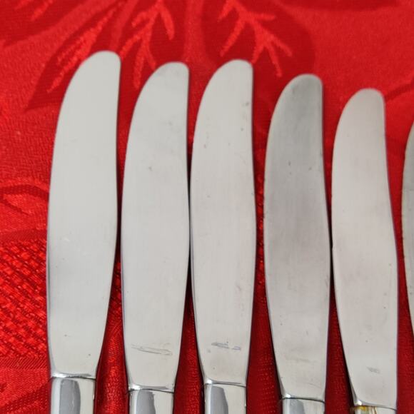 9X BK Oneida Oneidacraft Deluxe Stainless Wintersong Butter Knives - Picture 9 of 12